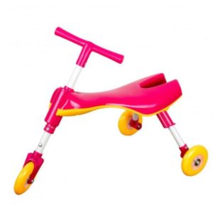 Scuttlebug Ride-On - Yellow & Pink