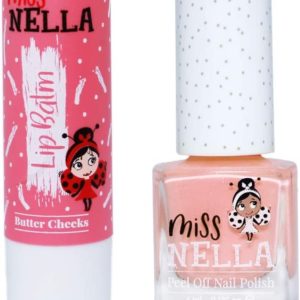 Miss Nella Nail Polis and Lip Balm Set- Glitter Nail Polish for Kids